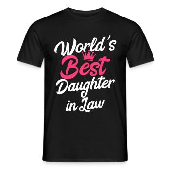 Best Daughter-in-law - Men's T-Shirt - black - Front - AI Model Male 178 light (178cm)