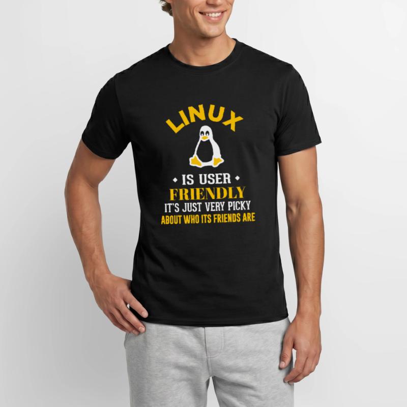 Linux Geek Coding Programmer Nerd Men's T-shirt