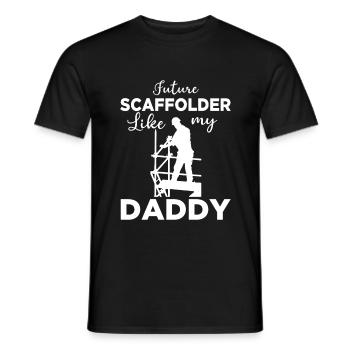 Bâtisseur d’échafaudages Père Construction d’échafaudages - T-shirt homme - noir - Devant - AI Model Male 178 light (178cm)