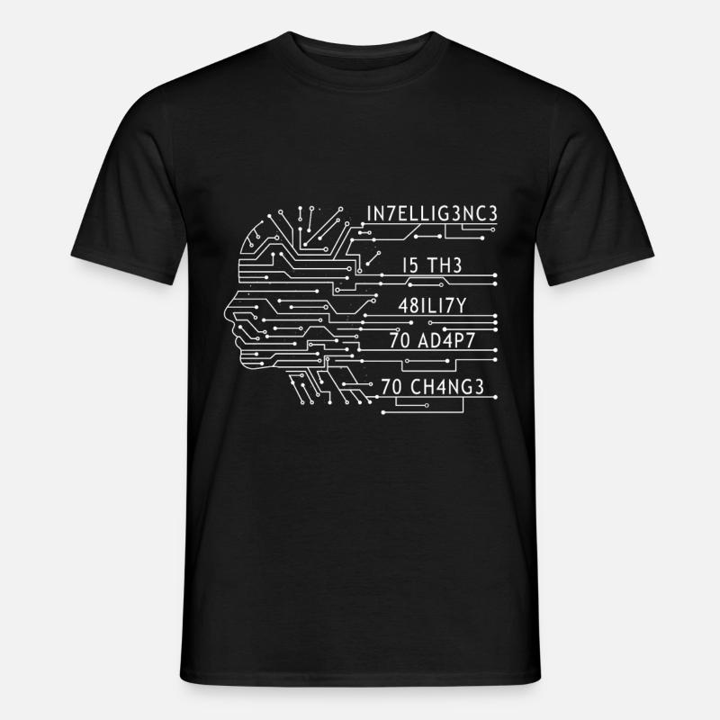 Intelligenz Fähigkeit Wandel - Männer T-Shirt - Schwarz