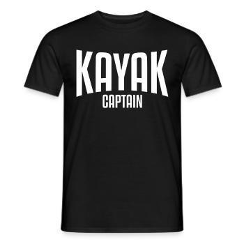 KAYAK CAPTAIN - Männer T-Shirt - Schwarz - Vorne - AI Model Male 178 light (178cm)