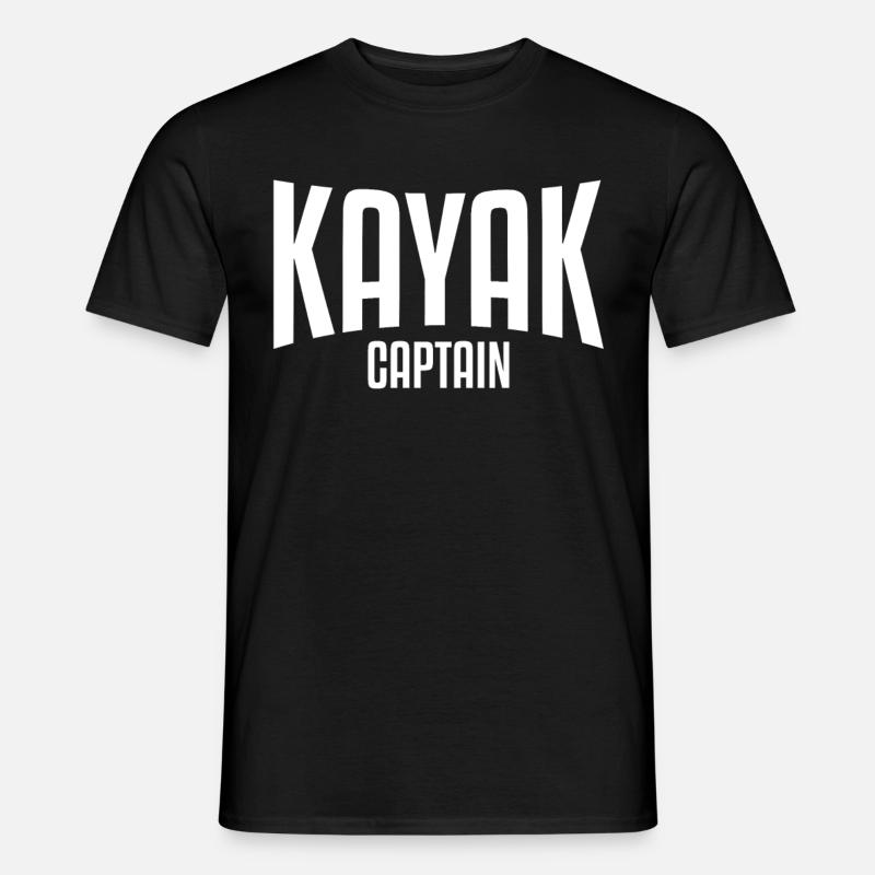 KAYAK CAPTAIN - Männer T-Shirt - Schwarz
