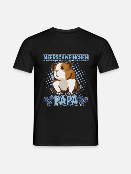 Meerschweinchen Papa - Männer T-Shirt - Schwarz
