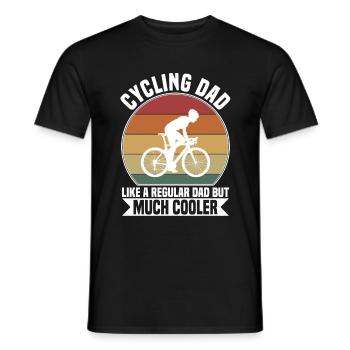 Cycling dad - Men's T-Shirt - black - Front - AI Model Male 178 light (178cm)