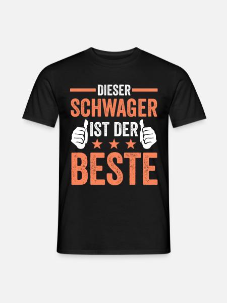 Bester Schwager Geschenk - Männer T-Shirt - Schwarz