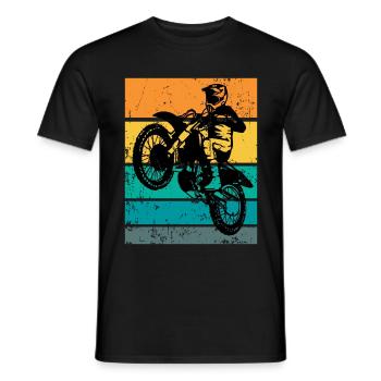 Supercross Offroad Enduro Motocross Gift - Men's T-Shirt - black - Front - AI Model Male 178 light (178cm)
