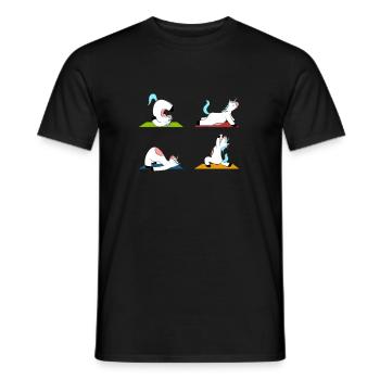 Yoga Unicorns Yoga Mat - Men's T-Shirt - black - Front - AI Model Male 178 light (178cm)