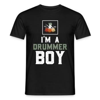 Schlagzeug spieler Schlagzeuger Trommer Drummer - Männer T-Shirt - Schwarz - Vorne - AI Model Male 178 light (178cm)