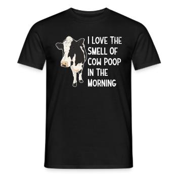 Kühe Landwirt Kuh Rind Bauer Kuhweide Kuhstall - Männer T-Shirt - Schwarz - Vorne - AI Model Male 178 light (178cm)