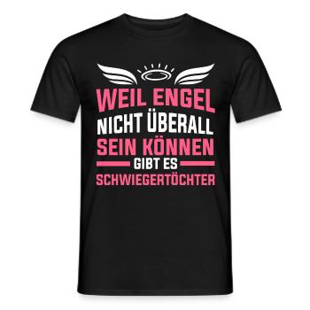 Schwiegertochter Engel Geschenk - Männer T-Shirt - Schwarz - Vorne - AI Model Male 178 light (178cm)