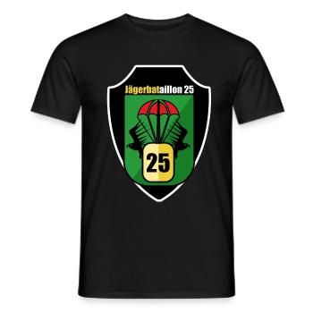 Bundesheer Outfits für JgBtl25 Jägerbataillon 25 - Männer T-Shirt - Schwarz - Vorne - AI Model Male 178 light (178cm)