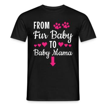 De Fur bébé à maman - T-shirt homme - noir - Devant - AI Model Male 178 light (178cm)