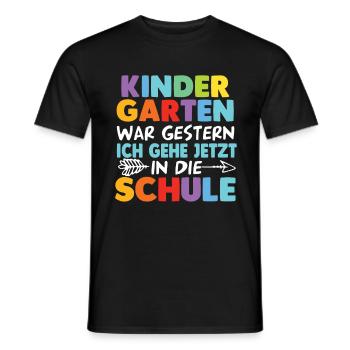 Kindergarten Abschied Schulanfang Schulkind - Männer T-Shirt - Schwarz - Vorne - AI Model Male 178 light (178cm)