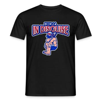 Ninja in disguise - Men's T-Shirt - black - Front - AI Model Male 178 light (178cm)