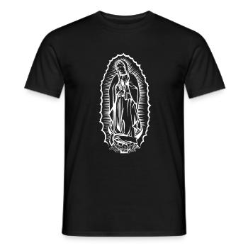 La Santa Virgen de Guadalupe, patrona de América - Men's T-Shirt - black - Front - AI Model Male 178 light (178cm)