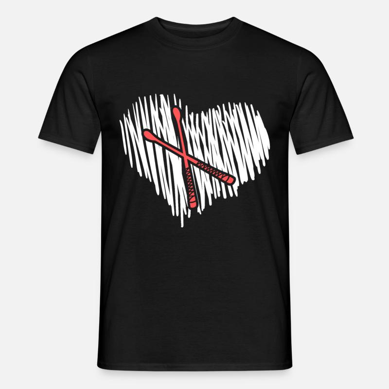 Drumsticks Schlagzeuger Drum sticks - Männer T-Shirt - Schwarz