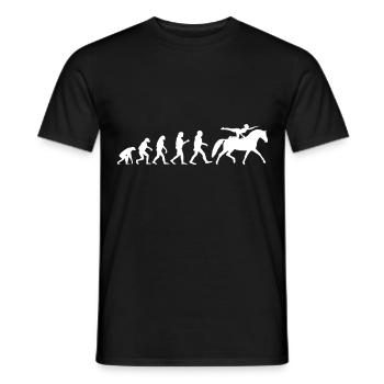 Evolution Voltigier Chevaux Équestres Voltige - T-shirt homme - noir - Devant - AI Model Male 178 light (178cm)