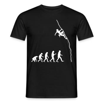 Escalade Bouldern grimpeur Climbing Climber Evolu - T-shirt homme - noir - Devant - AI Model Male 178 light (178cm)