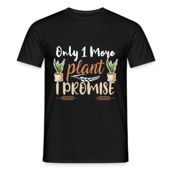 Plants Garden Flowers - Men's T-Shirt - black - Front - AI Model Male 178 light (178cm)