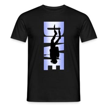 Scuba diving Freediving Snorkeling - Men's T-Shirt - black - Front - AI Model Male 178 light (178cm)
