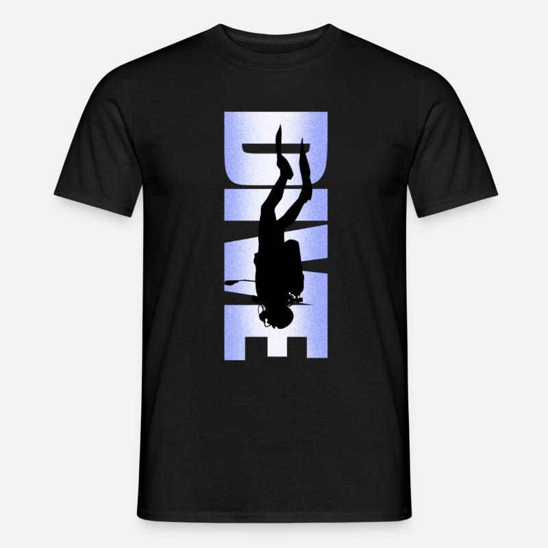 Scuba diving Freediving schnorcheln - Männer T-Shirt - Schwarz