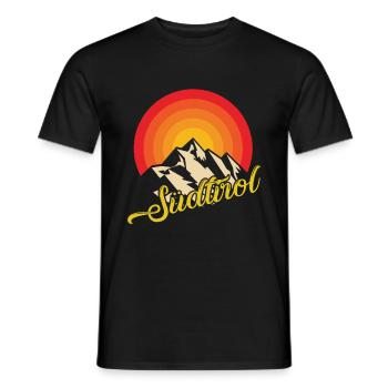 Südtirol Wandern Tiroler Italien Heimat - Männer T-Shirt - Schwarz - Vorne - AI Model Male 178 light (178cm)