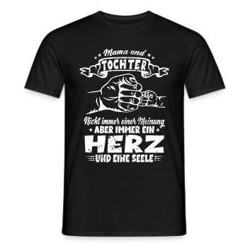 Mama und Tochter Beste Mutter Muttertag Geschenk - Männer T-Shirt - Schwarz - Vorne - AI Model Male 178 light (178cm)