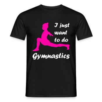 Gymnaste handstand gymnastique - T-shirt homme - noir - Devant - AI Model Male 178 light (178cm)