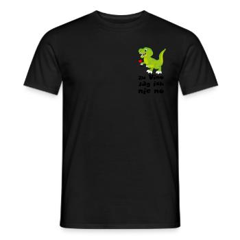 Vinosaurier Zu Vino sag ich nie no - Wein Dino - Männer T-Shirt - Schwarz - Vorne - AI Model Male 178 light (178cm)