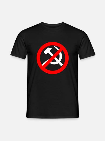Anti-communisme, anti-socialisme - T-shirt homme - noir