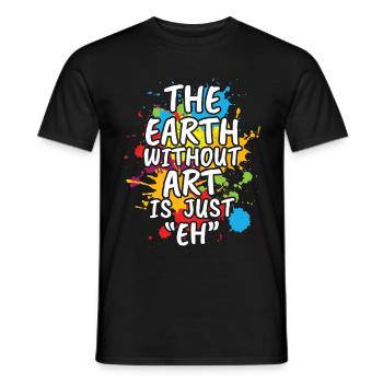 La Terre Sans-100 - T-shirt homme - noir - Devant - AI Model Male 178 light (178cm)