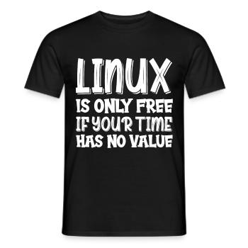 Linux Geek Hacking Informatiker - Männer T-Shirt - Schwarz - Vorne - AI Model Male 178 light (178cm)