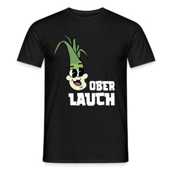 Ober Lauch - Fitness Gym Lauch Witz - Männer T-Shirt - Schwarz - Vorne - AI Model Male 178 light (178cm)