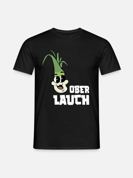 Ober Lauch - Fitness Gym Lauch Witz - Männer T-Shirt - Schwarz