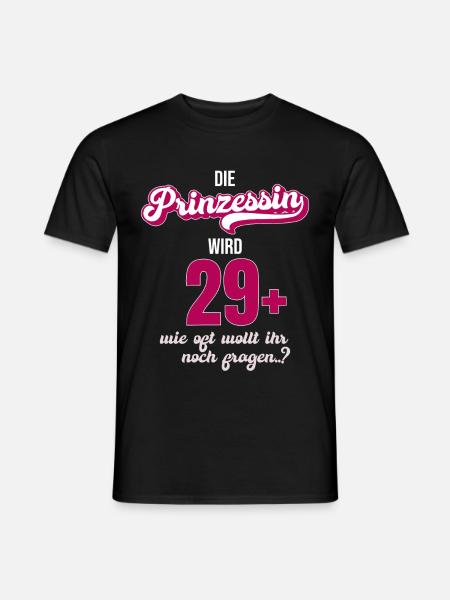 Ich bin 29 +. Ideal als Geschenk zum 30er. - Männer T-Shirt - Schwarz