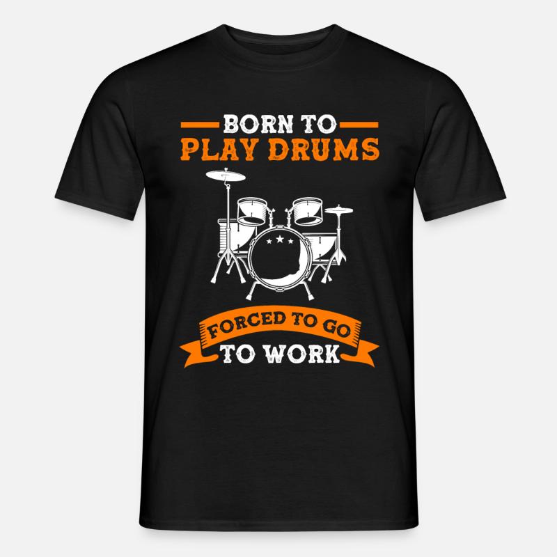 Drums Drummer Drumset Drum Drum Sticks - Men’s T-shirt - black
