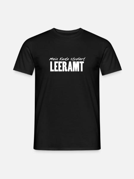 Lehramt Studenten Spruch - Männer T-Shirt - Schwarz