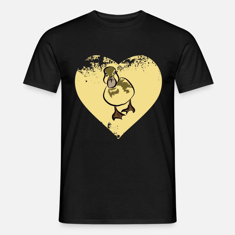 Ente Entchen Quak - Männer T-Shirt - Schwarz