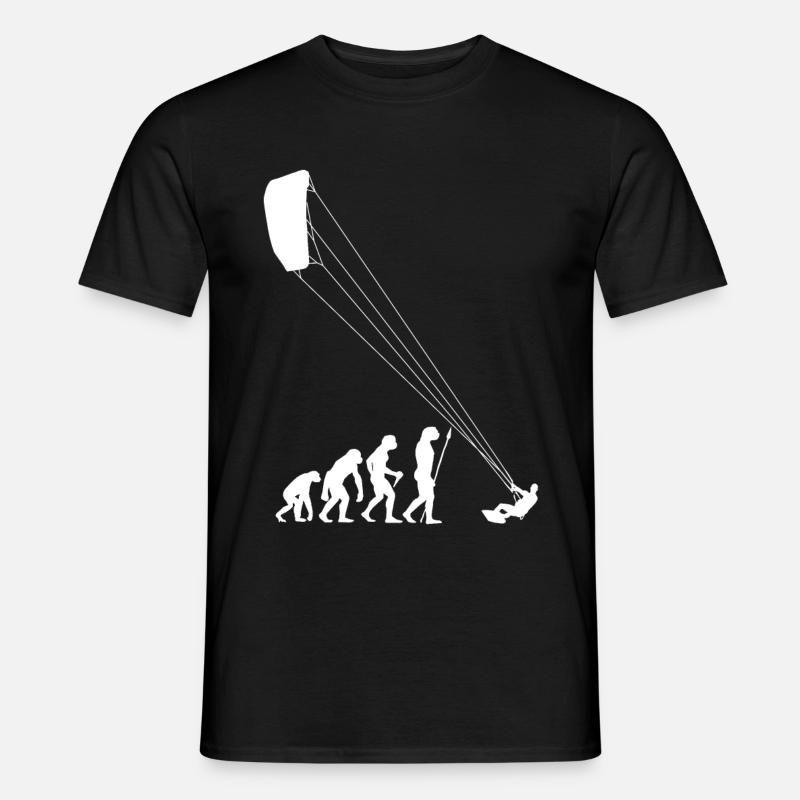 Evolution Kitesurf Surfer Kitesurf cadeau - T-shirt homme - noir