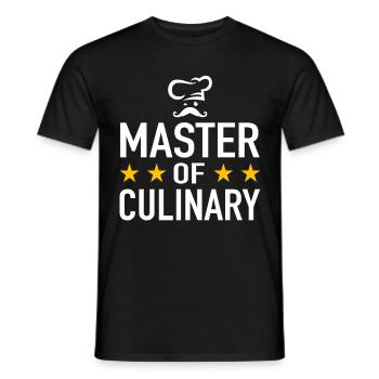 Master of Culinary Chef Chef Chef Chef Hat - Men's T-Shirt - black - Front - AI Model Male 178 light (178cm)