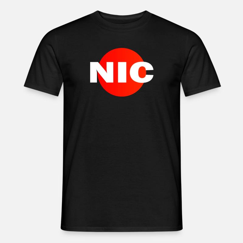 NIC - Männer T-Shirt - Schwarz