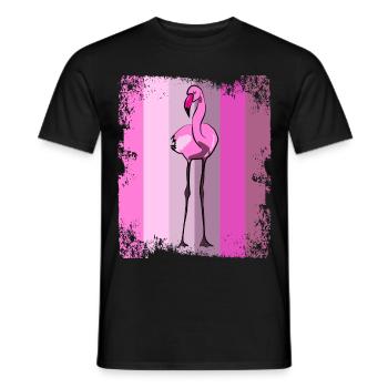 Flamingos Flamingo - T-shirt homme - noir - Devant - AI Model Male 178 light (178cm)