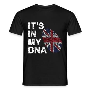 London Brite DNA Großbritannien - Männer T-Shirt - Schwarz - Vorne - AI Model Male 178 light (178cm)