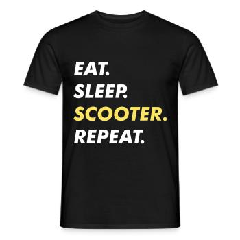 Scooter - Männer T-Shirt - Schwarz - Vorne - AI Model Male 178 light (178cm)