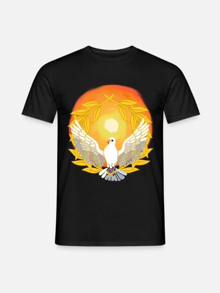 Luz del sol Paloma Dios Jesús Paz Creación - Camiseta hombre - negro
