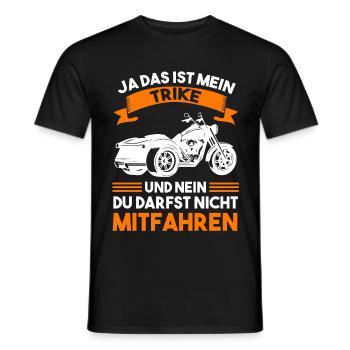 Trike Motorrad Motorradfahrer Biker Motorbike - Männer T-Shirt - Schwarz - Vorne - AI Model Male 178 light (178cm)