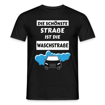 Autowaschen lustige Designs witziger Spruch tuning - Männer T-Shirt - Schwarz - Vorne - AI Model Male 178 light (178cm)