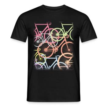 Vélos partout. Amateurs de vélo Cyclisme. - T-shirt homme - noir - Devant - AI Model Male 178 light (178cm)