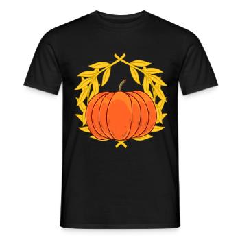 Automne jardin de récolte jardin jardiner citrouille Halloween - T-shirt homme - noir - Devant - AI Model Male 178 light (178cm)