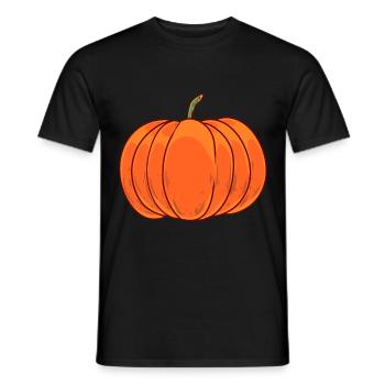 Potiron Jardin automne légumes Halloween récolte - T-shirt homme - noir - Devant - AI Model Male 178 light (178cm)
